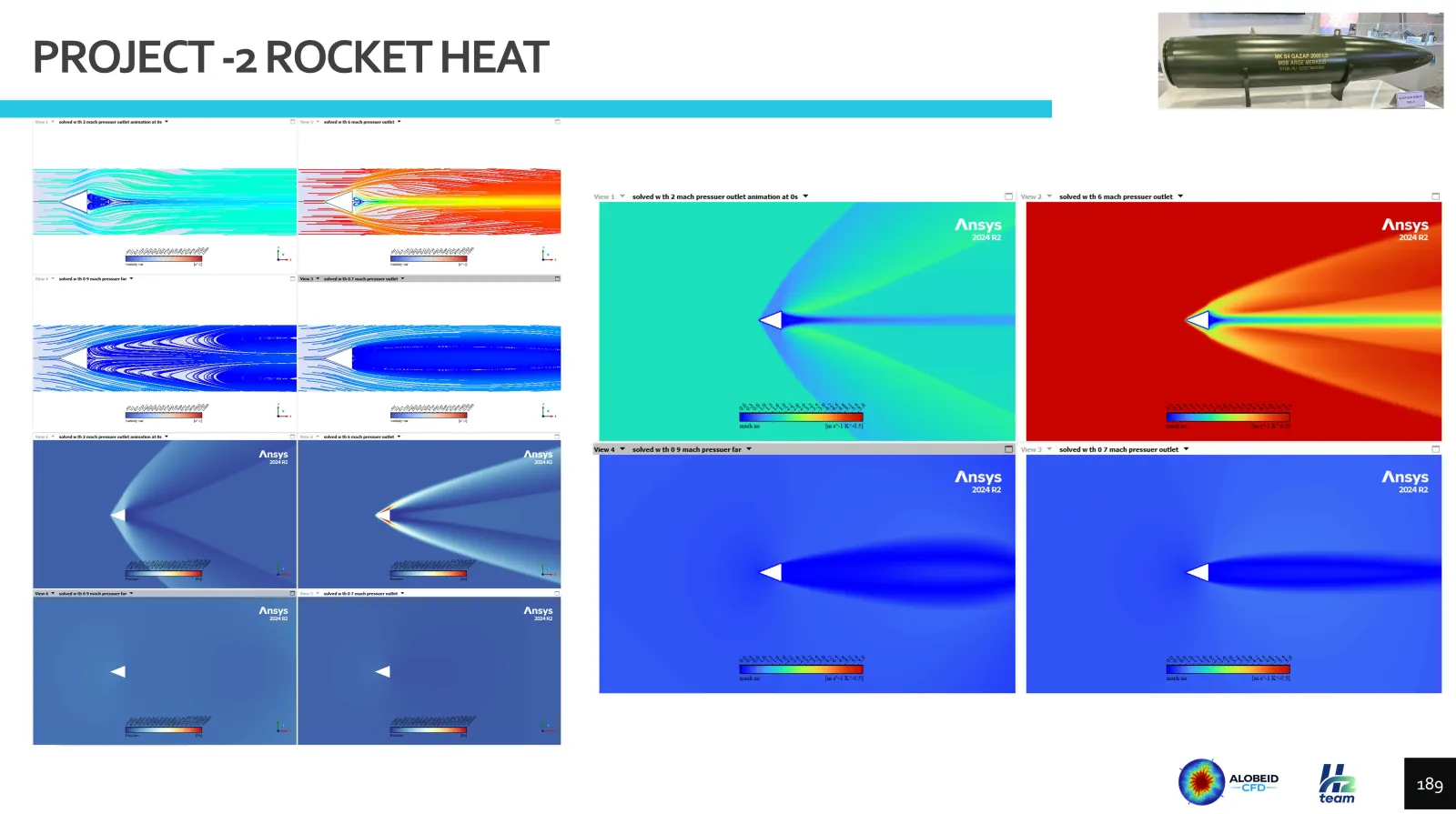 Result slide for project 2, rocket heat