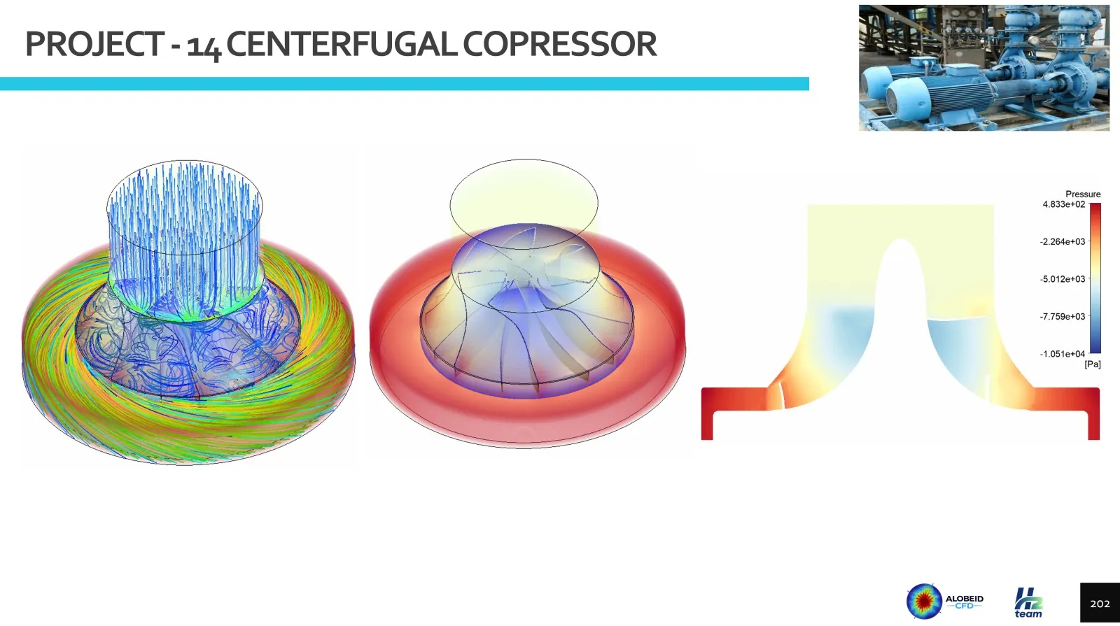 Result slide for project 14, centrifugal compressor